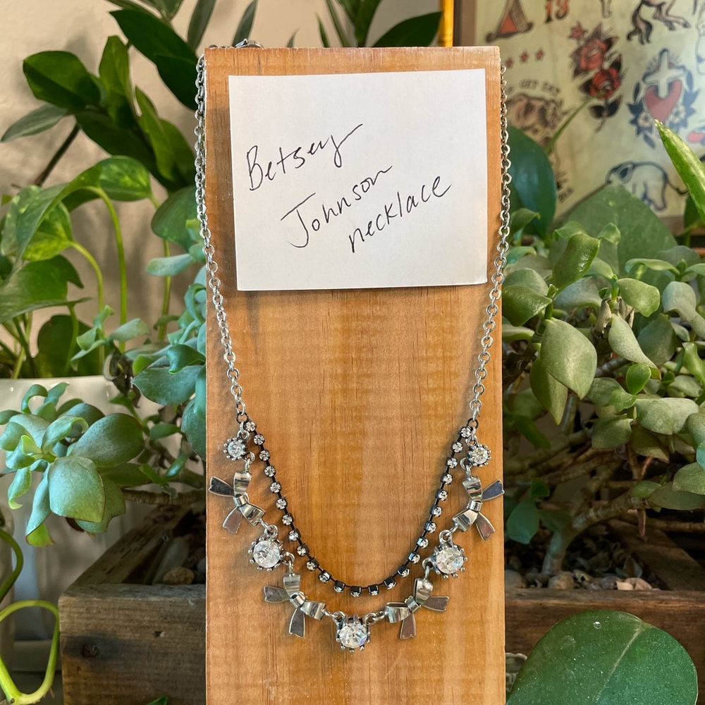 Betsey Johnson rhinestone necklace